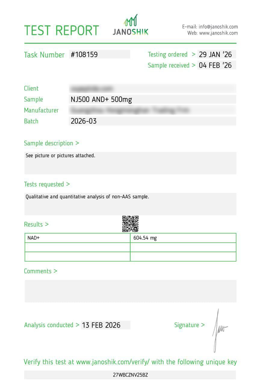 NAD 500mg - Research Grade Peptide
