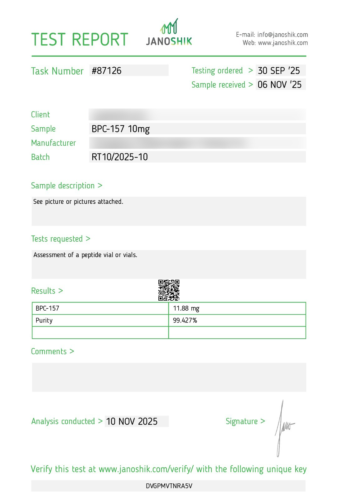 BPC-157 10mg - Research Grade Peptide