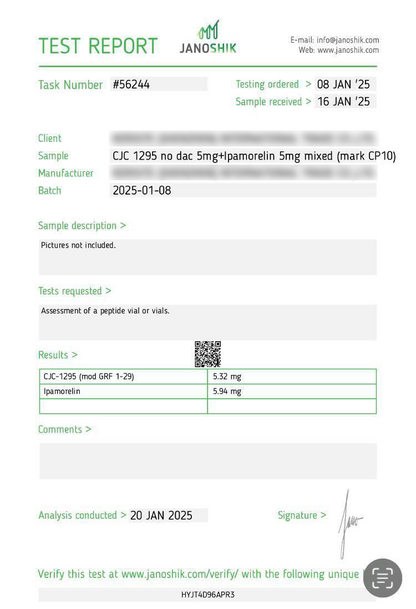 CJC-1295 No DAC 5mg - Research Grade Peptide