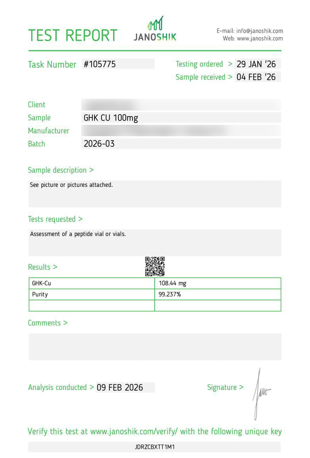 GHK-CU 100mg - Research Grade Peptide